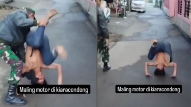 Maling Motor Diserahkan Warga ke Koramil