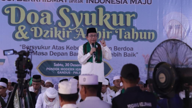 Marzuki Alie berbicara di hadapan Jaringan Santri Indonesia (JSI) Sumsel 