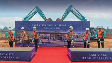 Groundbreaking Cluster Lake Vista Shila at Sawangan