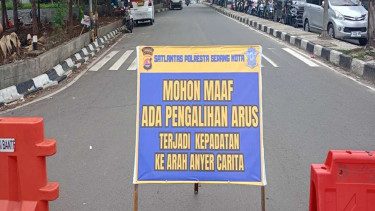 Pengalihan Arus Lalu Lintas Anyer, Banten