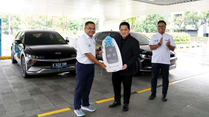 Kementerian BUMN sewa mobil listrik Hyundai Ioniq 5