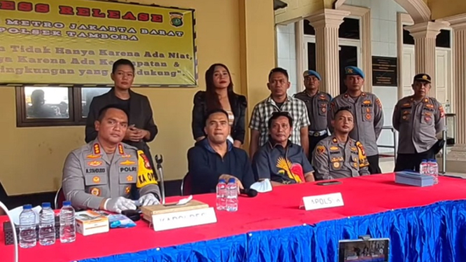 Kapolres Metro Jakarta Barat jumpa pers penangkapan Saipul Jamil