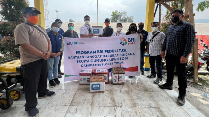 BRI Peduli distribusikan bantuan bagi korban terdampak bencana erupsi gunung