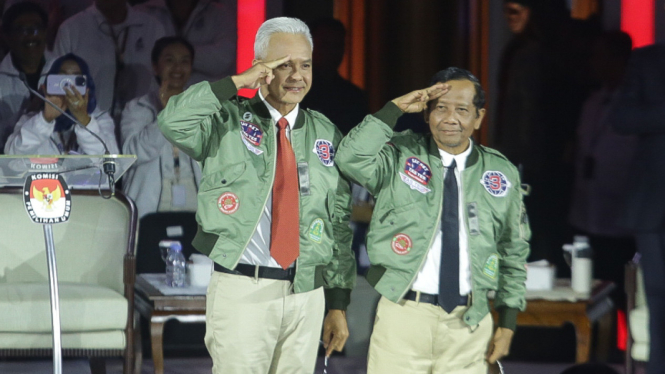 Ganjar Pranowo-Mahfud MD Debat Ketiga Calon Presiden Pemilu 2024