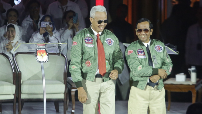 Ganjar Pranowo-Mahfud MD Debat Ketiga Calon Presiden Pemilu 2024