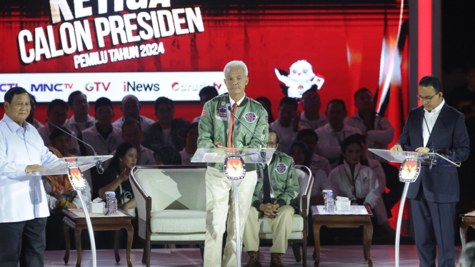 Debat Ketiga Calon Presiden Pemilu 2024