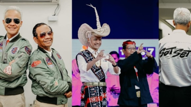 Ganjar Pranowo dan Mahfud MD