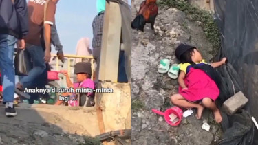 Balita di Grobogan dipaksa mengemis hingga kelelahan