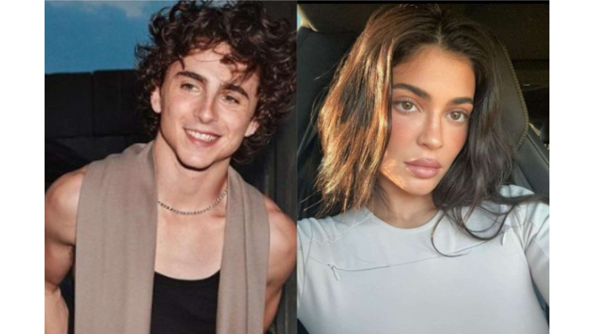 Timotheee Chalamet dan Kylie Jenner ciuman di Golden Globes 2024
