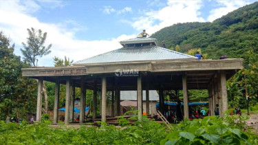 Pembangunan Masjid Banghana di Desa Wolwal Induk, Kabupaten Alor, NTT (Ilustrasi)