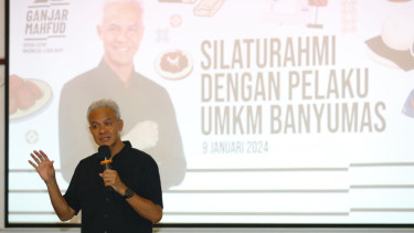 Capres nomor urut tiga Ganjar Pranowo