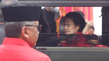 Megawati Soekarnoputri di HUT PDI-P ke 51