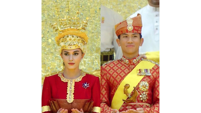 Prosesi jelang pernikahan Pangeran Mateen dan Anisha Rosnah