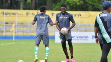 Jose Valencia dalam latihan PSMS Medan