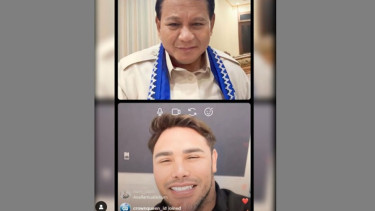 Prabowo Subianto dan Ivan Gunawan.