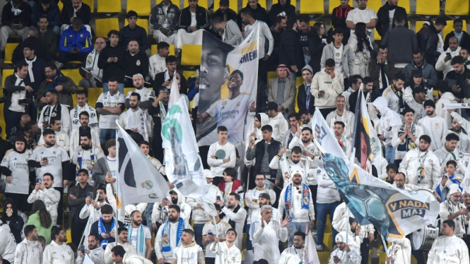 Penonton pertandingan Real Madrid vs Atletico Madrid di Arab Saudi