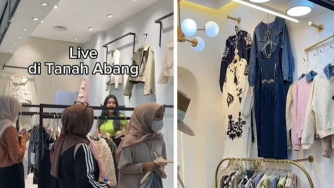 Penampakan Pasar Tanah Abang