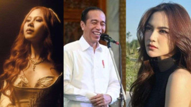 Jokowi, Mahalini dan Nadin Amizah