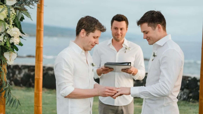 CEO OpenAI Sam Altman Nikahi Pacar Lamanya Oliver Mulherin