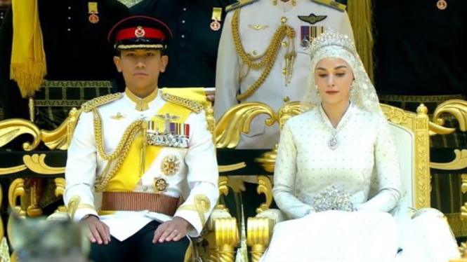 Resepsi penikahan Pangeran Brunei Abdul Mateen dengan Anisha Rosnah