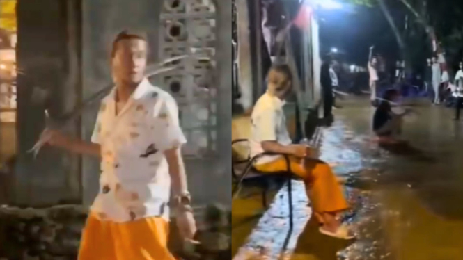 Momen Habib Bahar ngamuk saat Ponpesnya diduga diserang orang tak dikenal