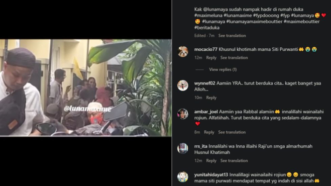Luna Maya di Rumah Duka