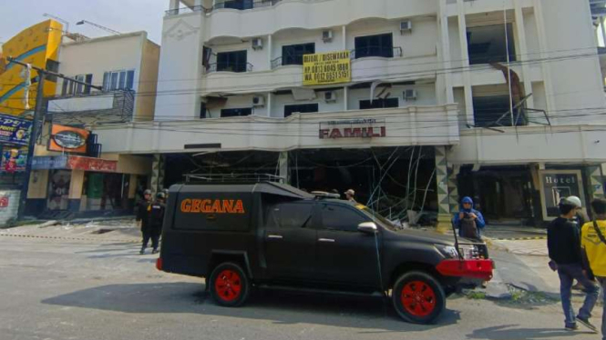 Ledakan keras di Medan.