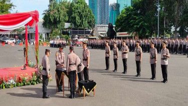 Kapolda Metro Jaya Irjen Karyoto pimpin sertijab Kabid Humas dan Kapolres.