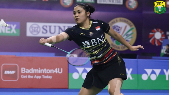 Tunggal putri Indonesia Gregoria Mariska Tunjung