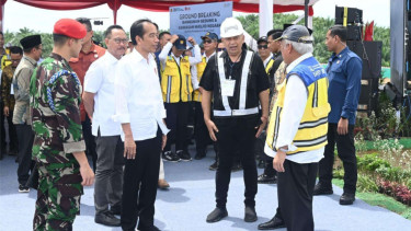 Presiden RI Jokowi di IKN.