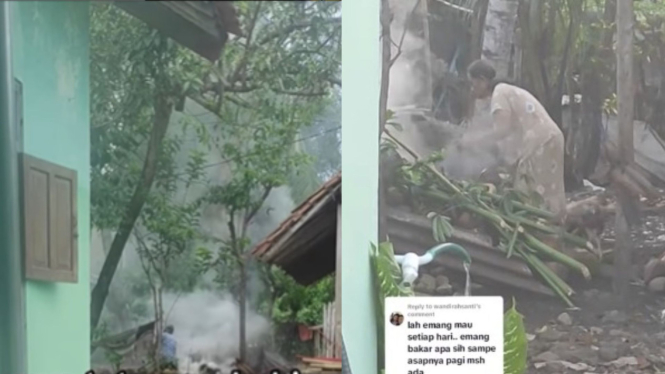 Curhat Warganet Punya Tetangga Hobi Bakar Sampah