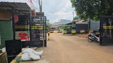 Sebuah perumahan di Tangsel, usai diterjang banjir beberapa waktu lalu