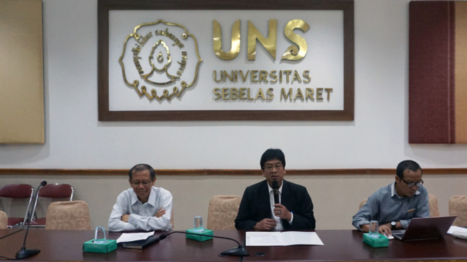 Rektor UNS Jamal Wiwoho mengundurkan diri dari jabatannya. Solo (Fajar Sodiq)