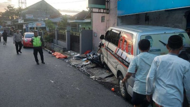 Mobil DPD PKS Tasikmalaya tabrak pemotor hingga tewas