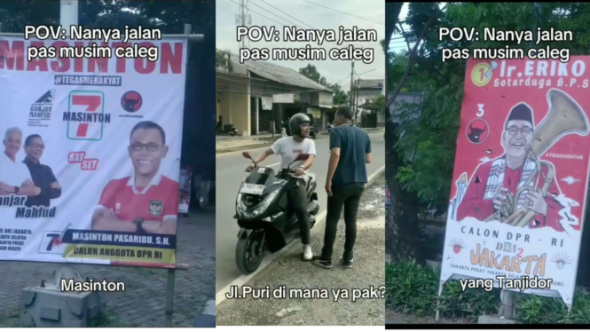 POV Nanya Jalan Pas Musim Caleg 