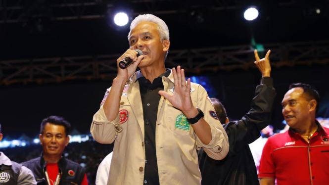 Capres nomor urut tiga Ganjar Pranowo