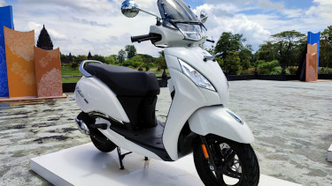 Peluncuran TVS Callisto 125 di Indonesia