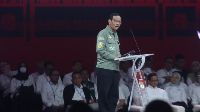 Mahfud MD Debat Keempat Calon Wakil Presiden Pemilu 2024
