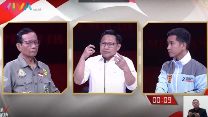 Debat cawapresn kedua Pilpres 2024.