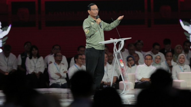 Mahfud MD Debat Keempat Calon Wakil Presiden Pemilu 2024