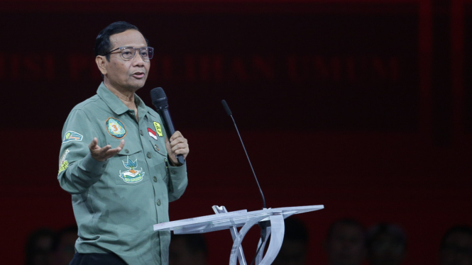 Mahfud MD Debat Keempat Calon Wakil Presiden Pemilu 2024
