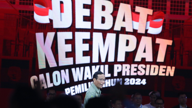 Mahfud MD Debat Keempat Calon Wakil Presiden Pemilu 2024