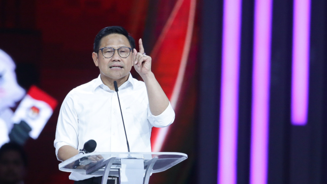 Muhaimin Iskandar Debat Keempat Calon Wakil Presiden Pemilu 2024