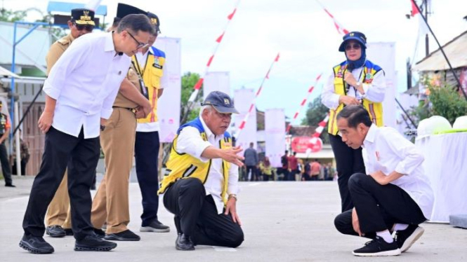 President Jokowi Inaugurates Mount Merapi Evacuation Access Roads in Magelang