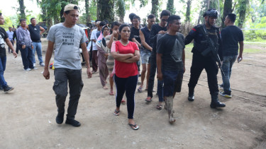 Polda Sumut saat melakukan penggrebekan lokasi dijadikan untuk mengkonstruksi narkoba, di Kabupaten Deliserdang.(dok Polda Sumut)