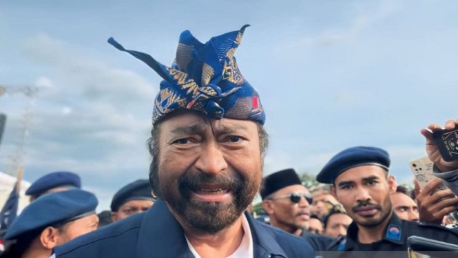 Ketua Umum Partai Nasdem Surya Paloh di Bali