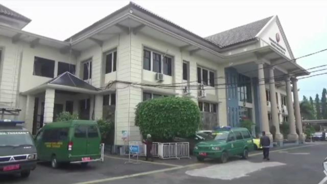 Suasana gedung Pengadilan Tinggi Tanjungkarang, Bandar Lampung.