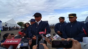 Presiden Jokowi di Lanud Halim Perdanakusumah