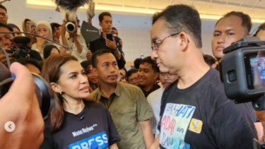 Najwa Shihab dan Anies Baswedan di acara Desak Anies Yogyakarta