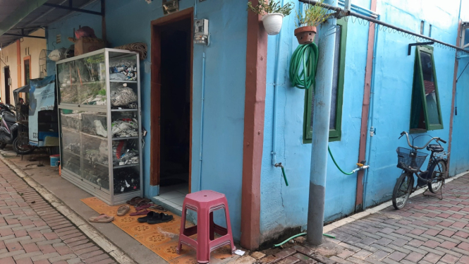 Rumah milik terduga teroris Mujiyono di Solo